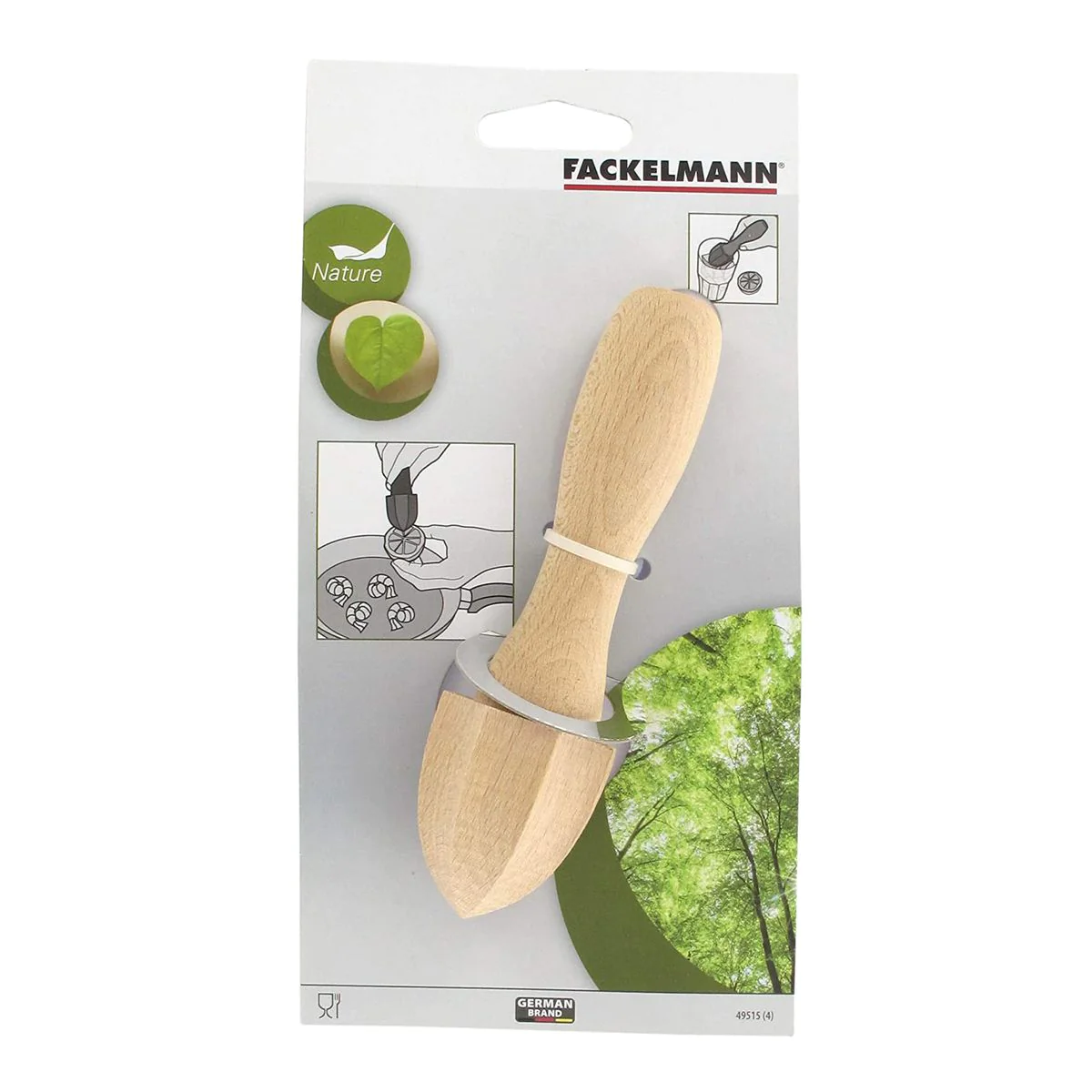 Pilon presse-agrume manuel Wood Edition Fackelmann