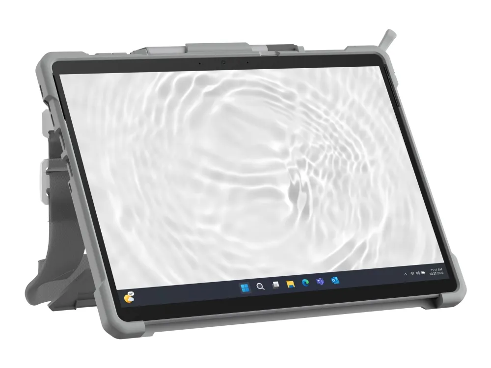 UAG Rugged Surface Pro 9 Case Plasma Healthcare Series - White/Grey - Bagsidecover til tablet - hvid/grå - for Microsoft Surface Pro 10, Pro 11, Pro 9, Pro Copilot  PC, Pro Copilot  PC for Business