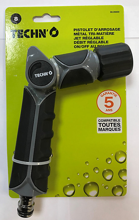 Pistolet d'arrosage jet réglable Techn'o