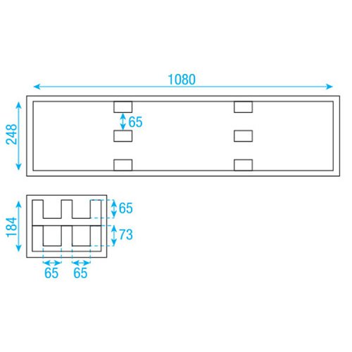 DAP Value Line LCA-BAR2 Flightcase voor 4 LED bars