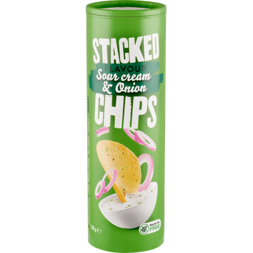 Stacked Flavour Sour Cream & Onion Chips 170 g