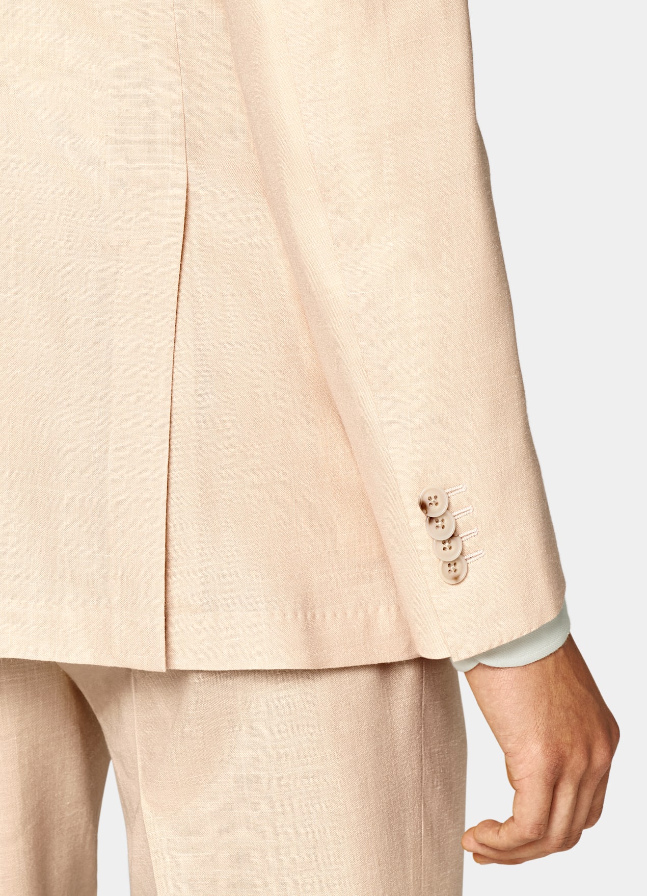 Costume Havana coupe Tailored rose clair