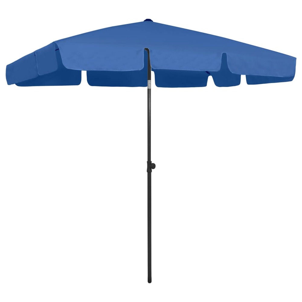 Parasol de plage 200 x 125 cm bleu