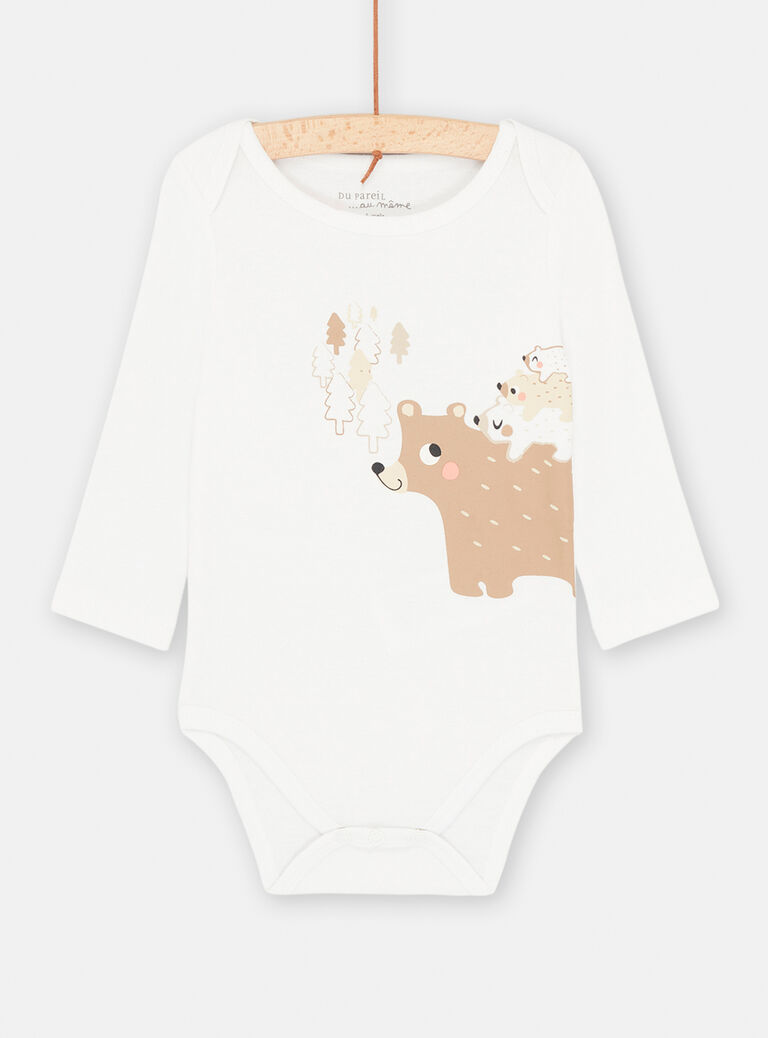 Body blanc à motif ours