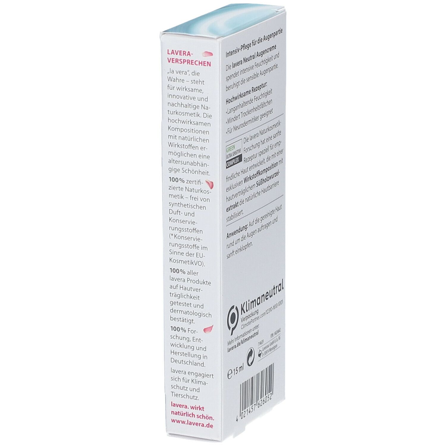 lavera NEUTRAL Augencreme