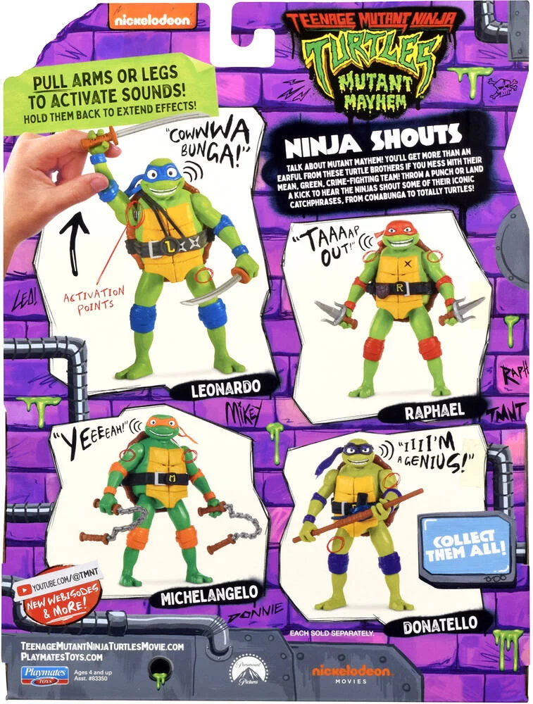 TORTUES NINJA - FIGURINE DELUXE 15 CM AVEC FONCTION ELECTRONIQUE