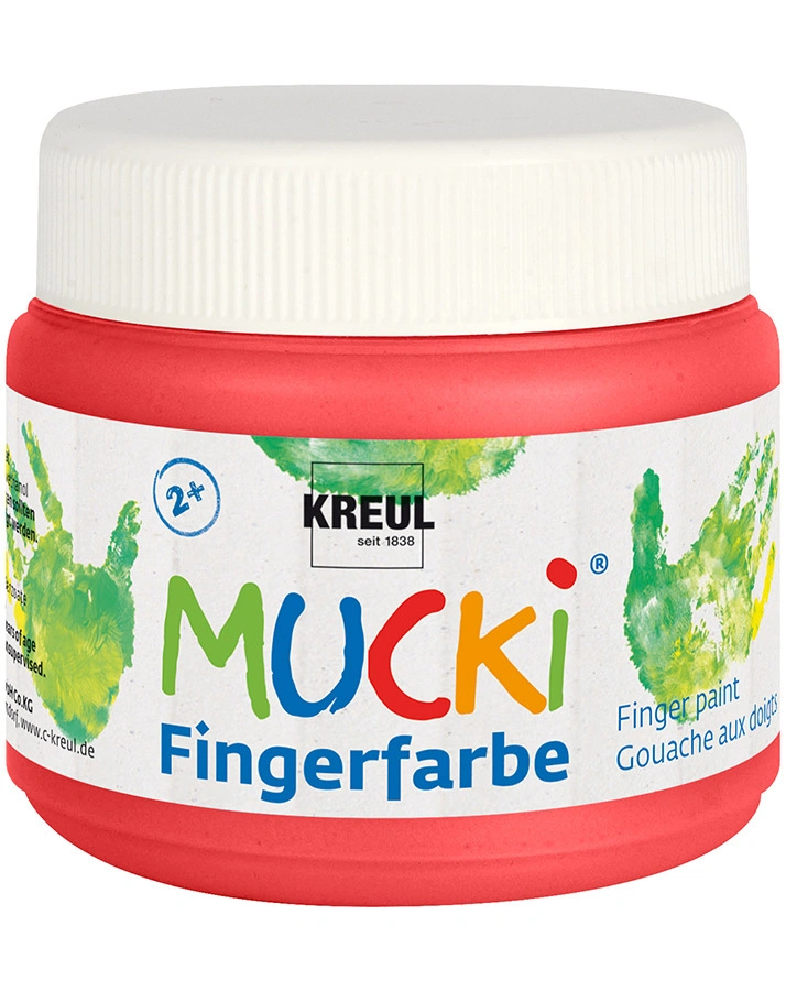 Fingerfarbe MUCKI in rot 150 ml