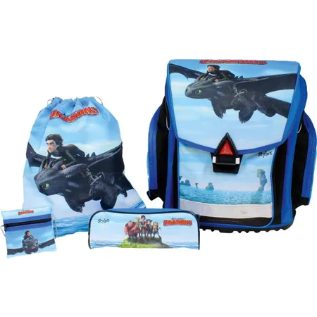 Stylex Schulranzenset Dreamworks Dragons 4-teilig