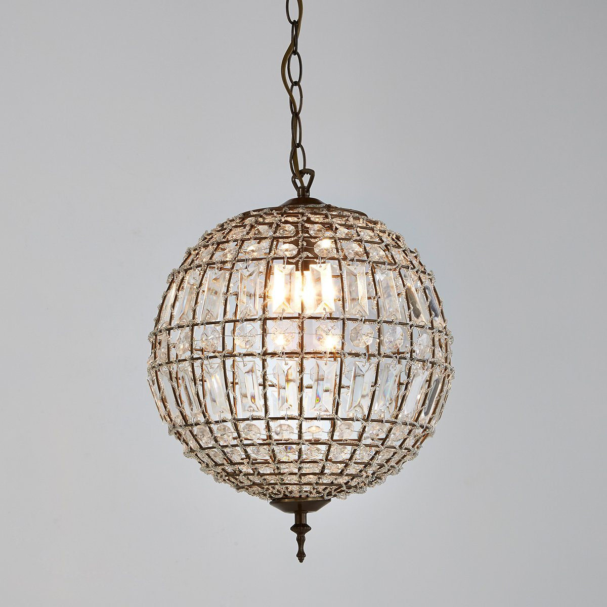 LA REDOUTE INTERIEURS<br>Candeeiro suspenso esférico com cabides Ø30 cm, Haru