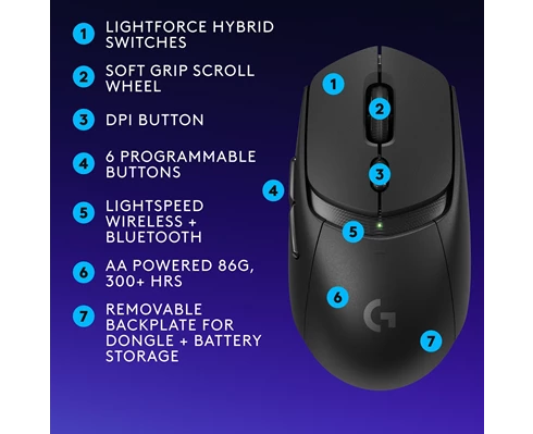 Logitech G309 Lightspeed - Black