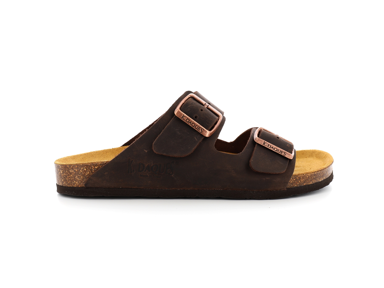 K. daques-PORTBOU Cuir Marron Fonce