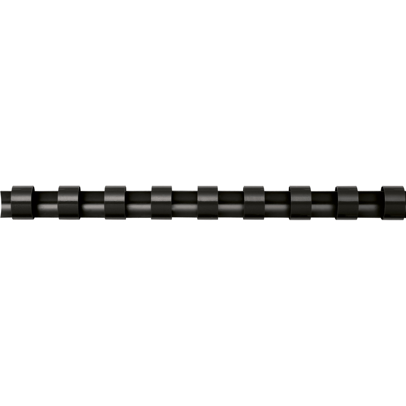 Fellowes Plastikbinderücken, A4, 8 mm, schwarz, 100 Stück