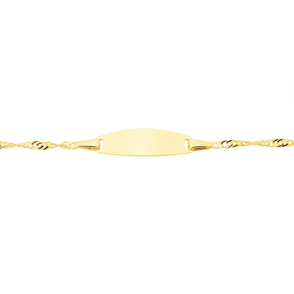 Bracelet Identite Bebe Or Jaune Ericka