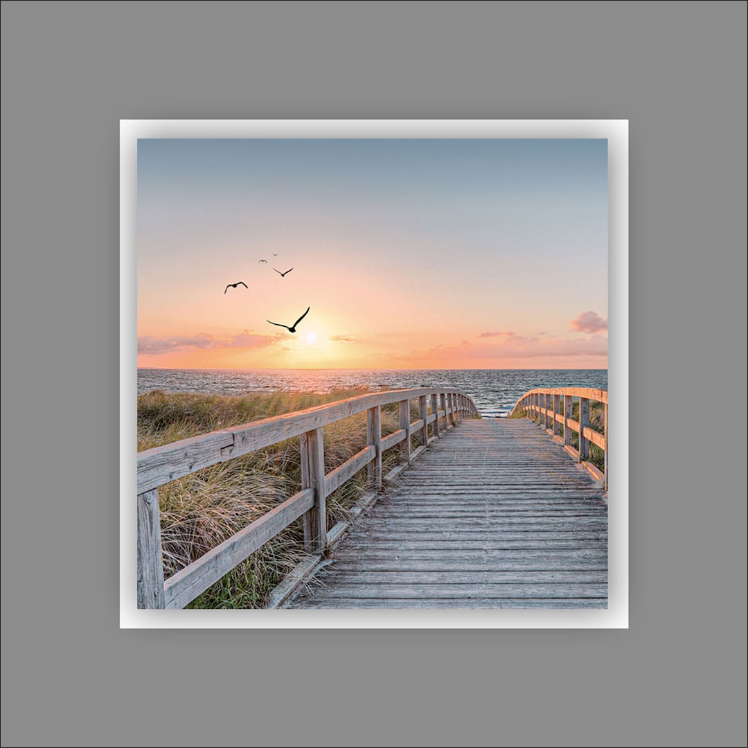 PRO ART Alu-Art Bild BEACH III 50 x 50 cm Aluminium/Glas mehrfarbig