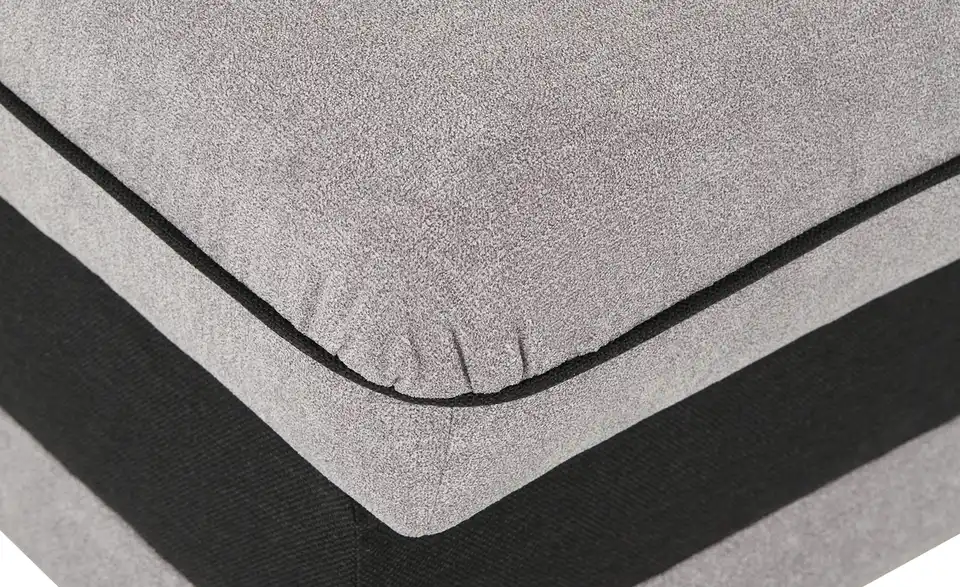 Wohnlandschaft Marc Hellgrau, Schwarz rechts