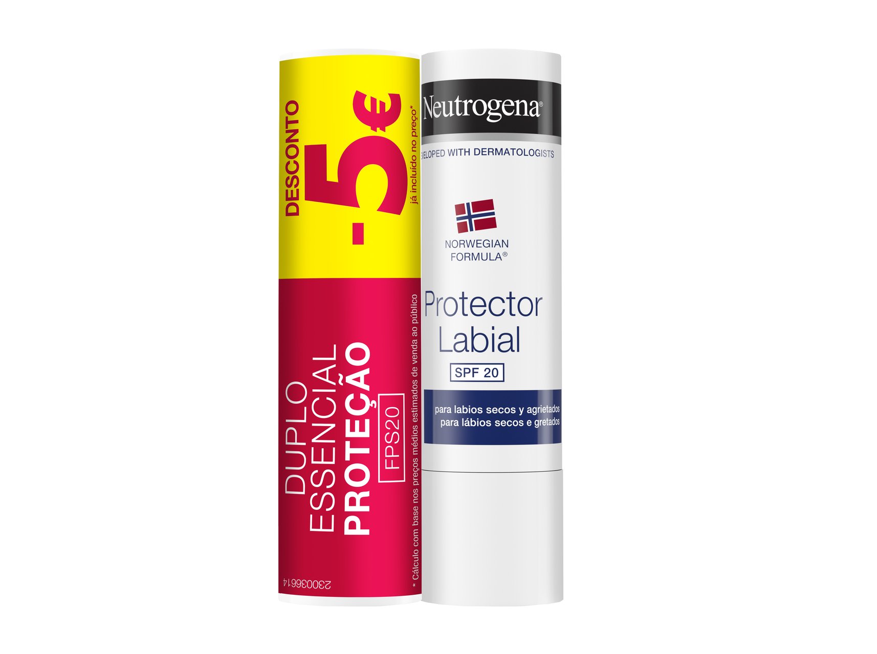 STICK LABIAL NEUTROGENA SPF 20 2X4.8G