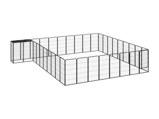 Parc pour chien 38 noire 500 x 450 x 100 cm 02_0043635