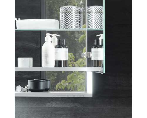 KEUCO Royal Lumos spiegelkast 100 x 16,5 x 73,5 cm, gespiegeld, 2-deurs, LED, IP 24, 713