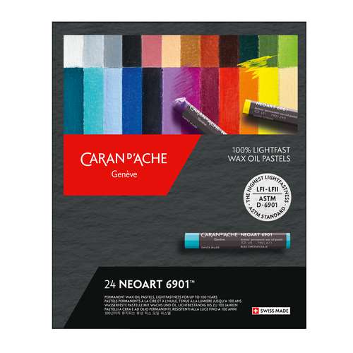 CARAN d'ACHE® NEOART™ 6901 wasserfeste Wachs- und Ölpastellkreiden-Sets