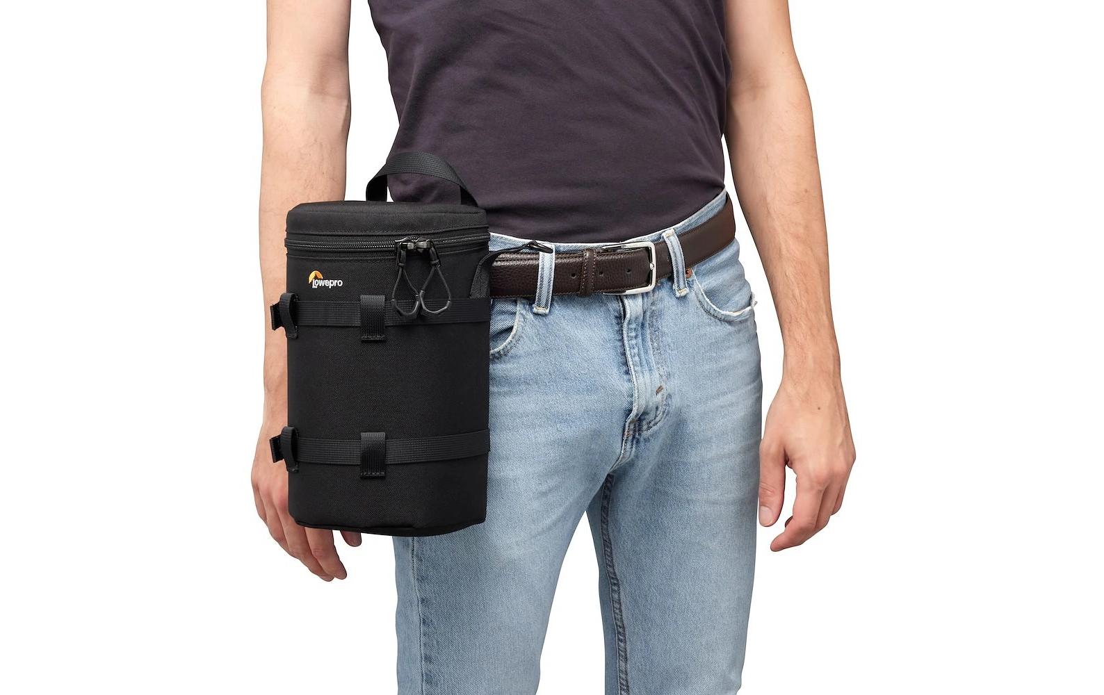 Objektivtasche ProTactic LCS 12 x 24 IIIGepolsterte Tasche mit Zurrgurt für Objektive bis zu 12 cm Durchmesser und 24 cm Länge