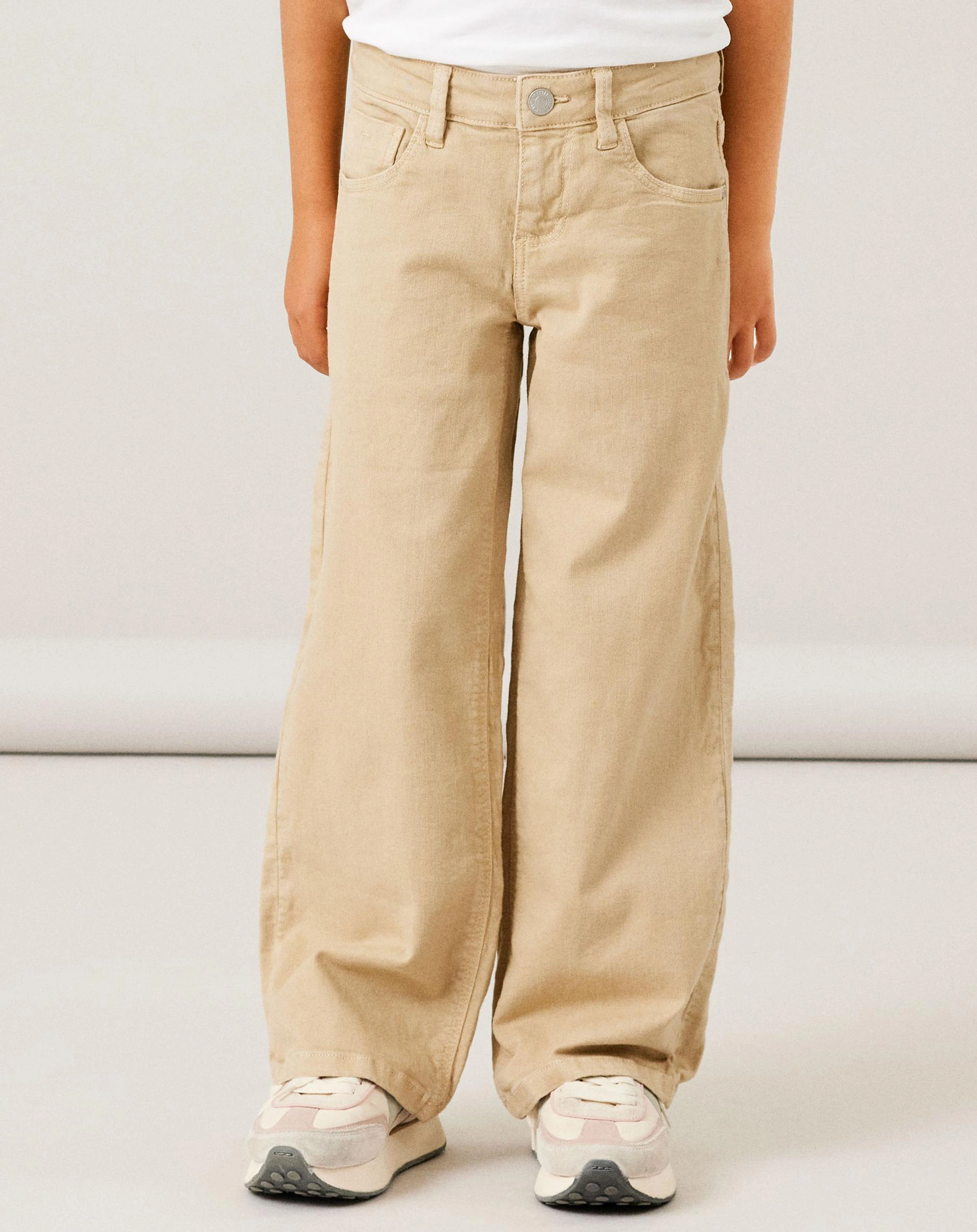 Twill-Hose NKFROSE WIDE in safari