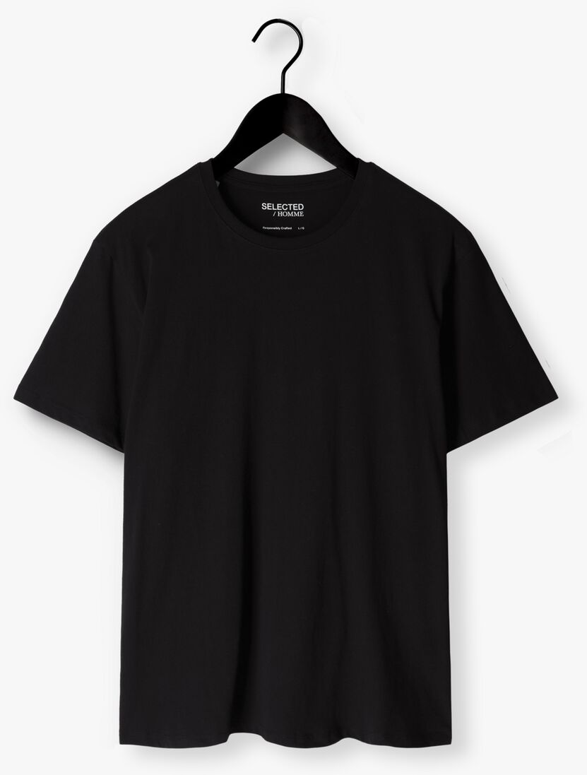 SELECTED HOMME zwarte selected homme t-shirt slhaspen ss o-neck tee