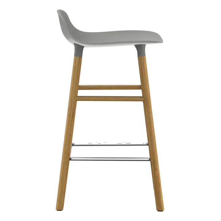 Normann Copenhagen Tabouret Form en chêne | Gris