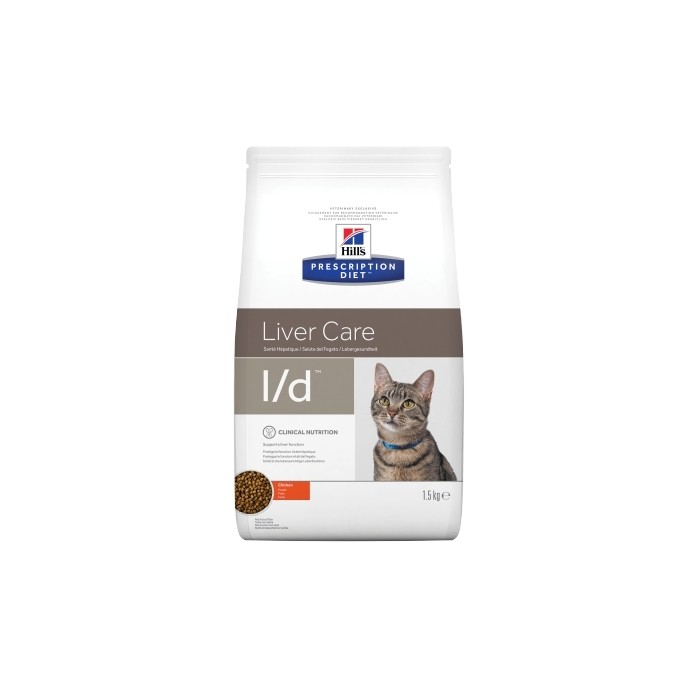 HILL'S Prescription Diet l/d Liver Care au Poulet - Croquettes pour chat