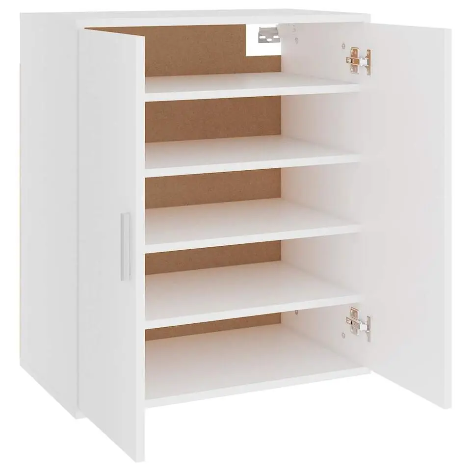 vidaXL - Schoenenkast - Wit - Bewerkt hout - 60 x 35 x 70 cm