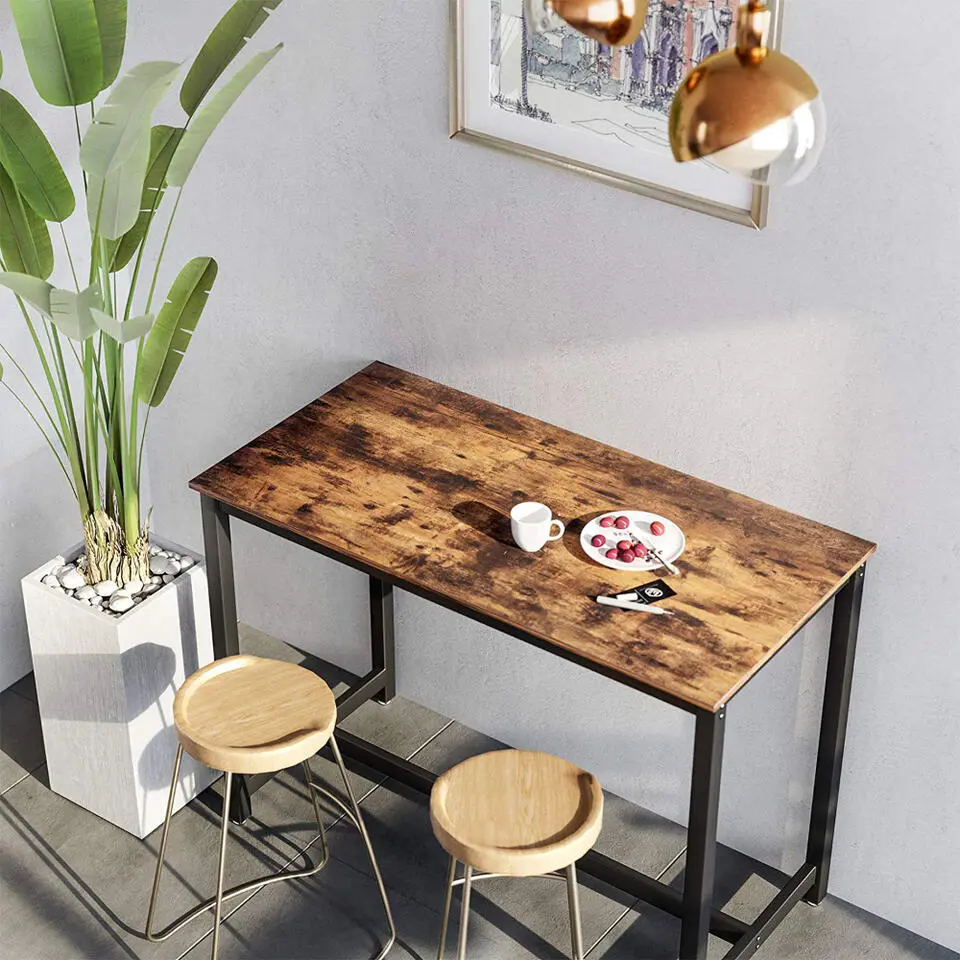 Middelhoge bartafel - vintage - 120x90x60 cm - vintage bruin