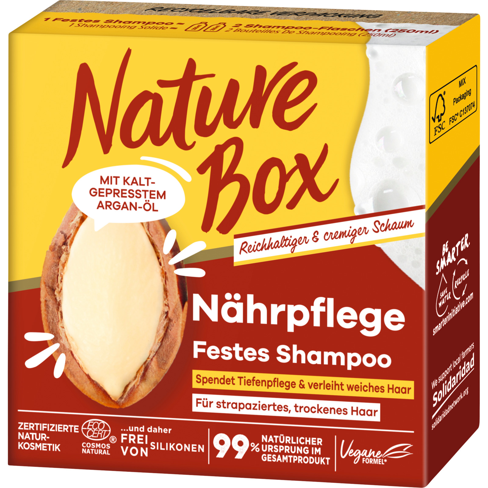 Nature Box Festes Shampoo Argan 85 g