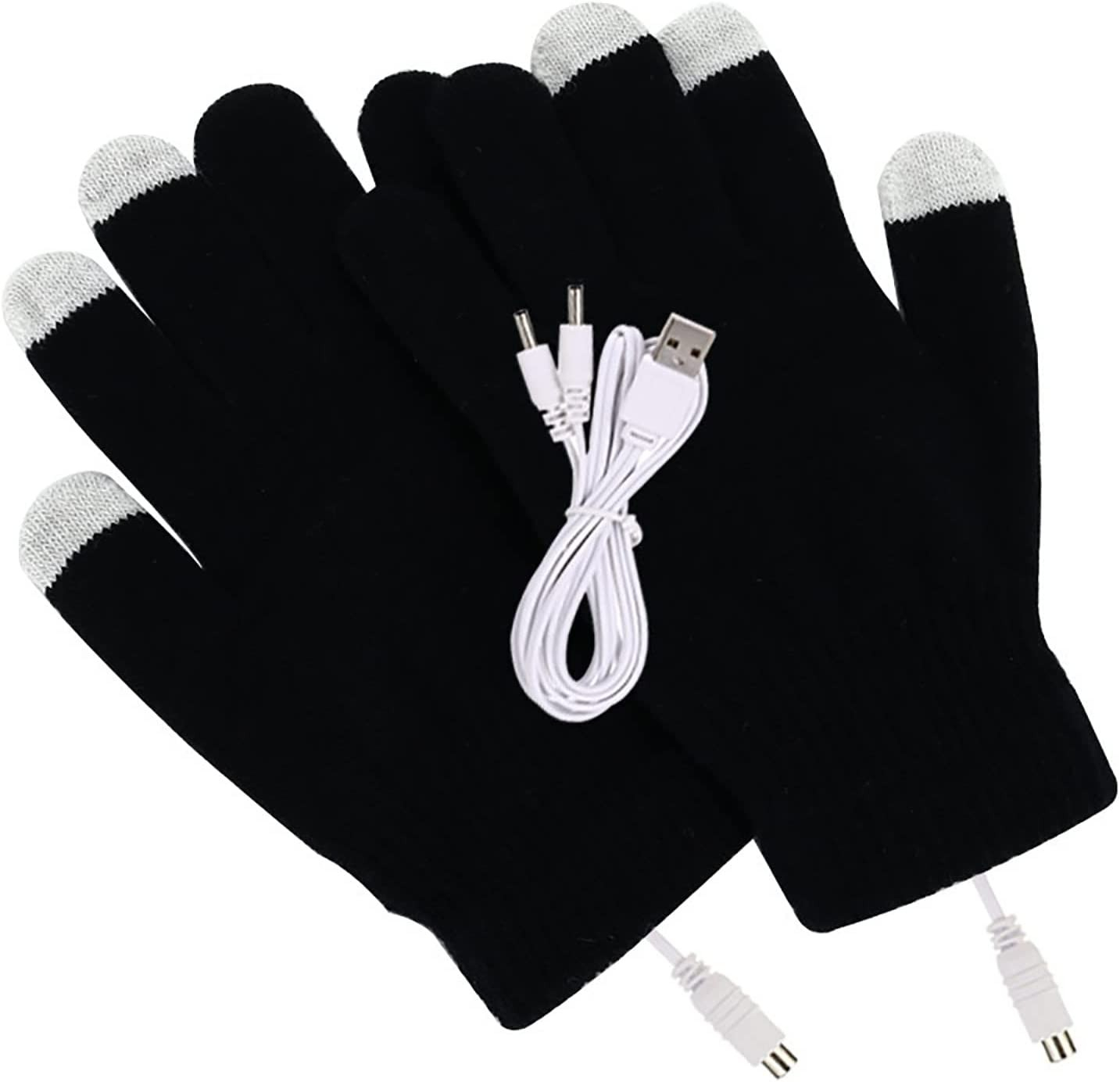 (1 Paar) Kapazitive Touchscreen Handschuhe Beheizbare Handschuhe (One Size) für Smartphone / Tablet - Schwarz
