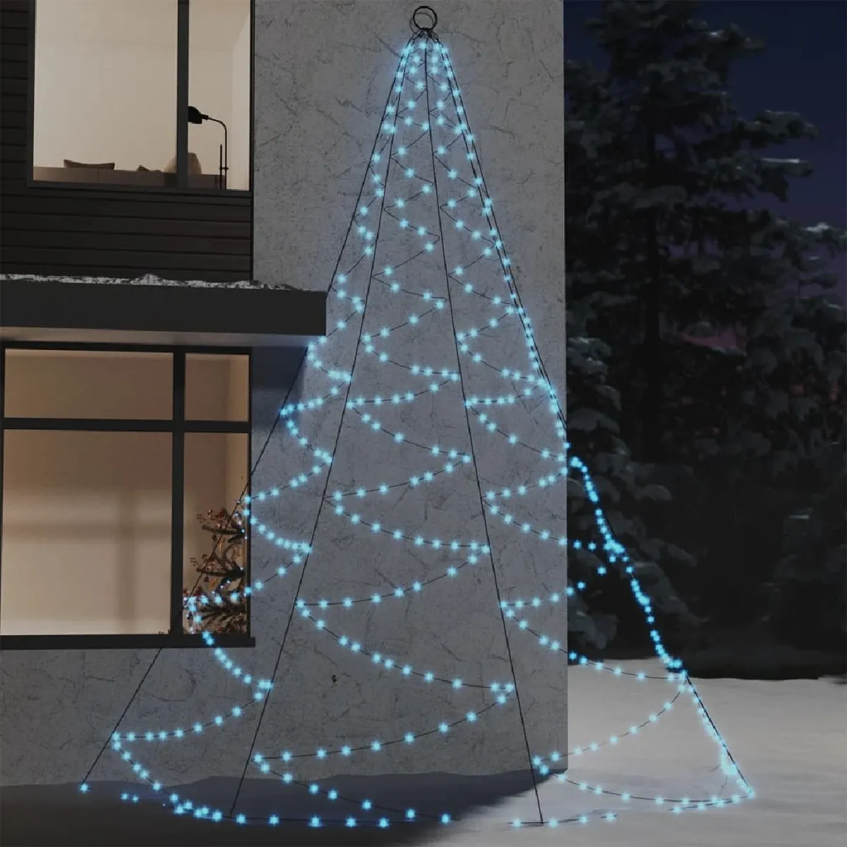 vidaXL Arbre Mural 720 LED Blanc