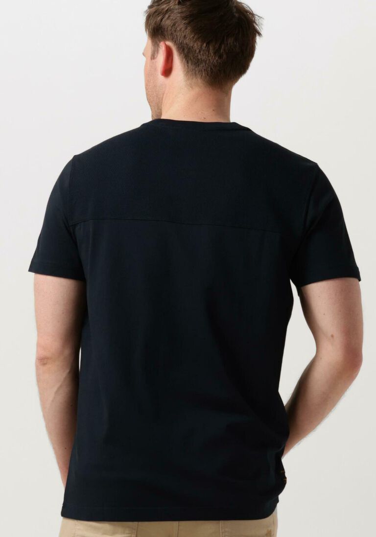 PME LEGEND blauwe pme legend t-shirt short sleeve r-neck play mix pique