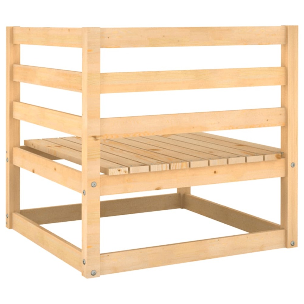 Salon de jardin meuble d'extérieur ensemble de mobilier 3 pièces bois de pin massif