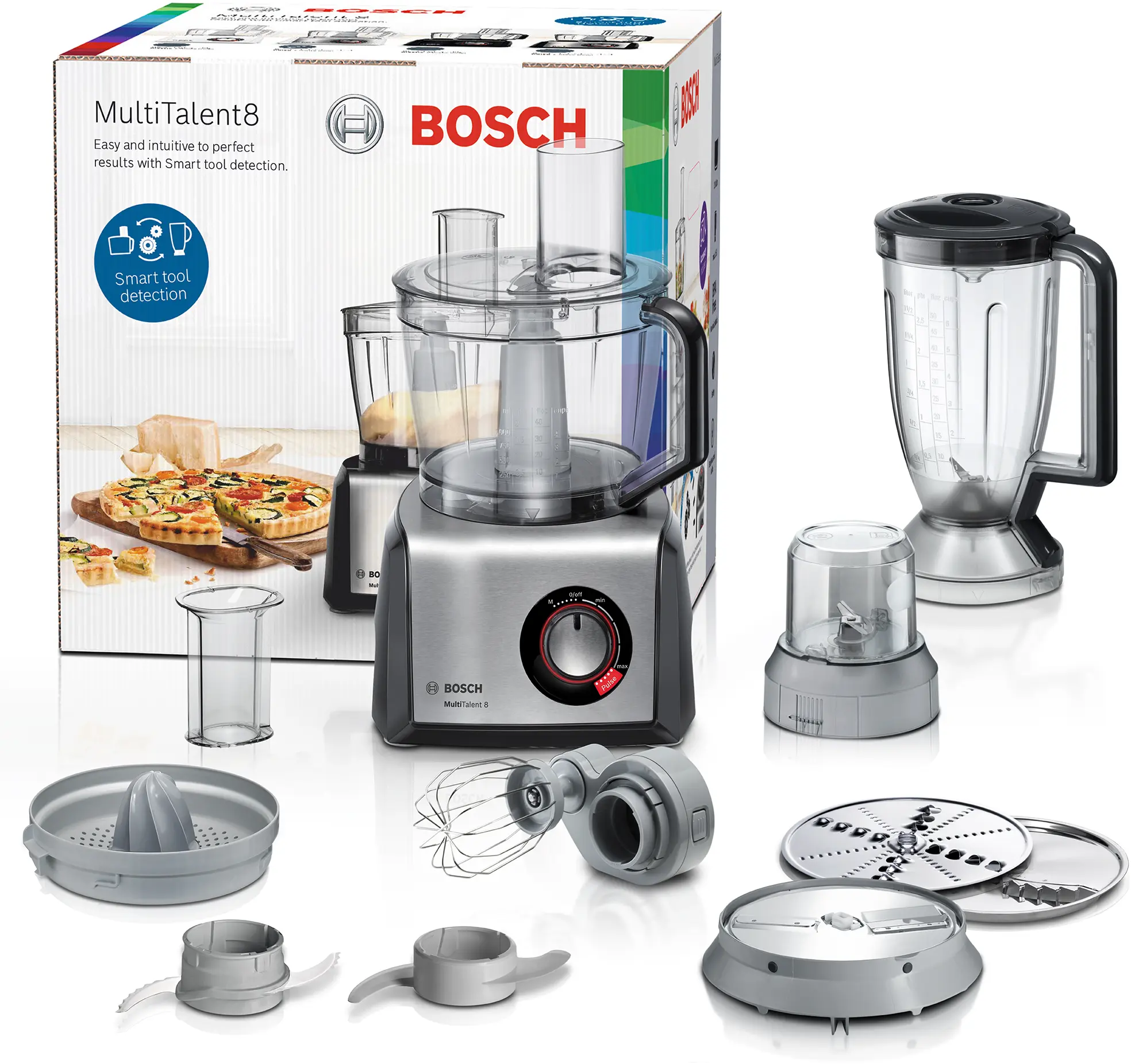 Food processor MultiTalent 8 1250 W Zwart, RVS MC812M844