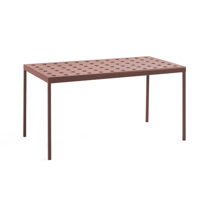 HAY - Balcony Esstisch, 144 x 76 cm, iron red