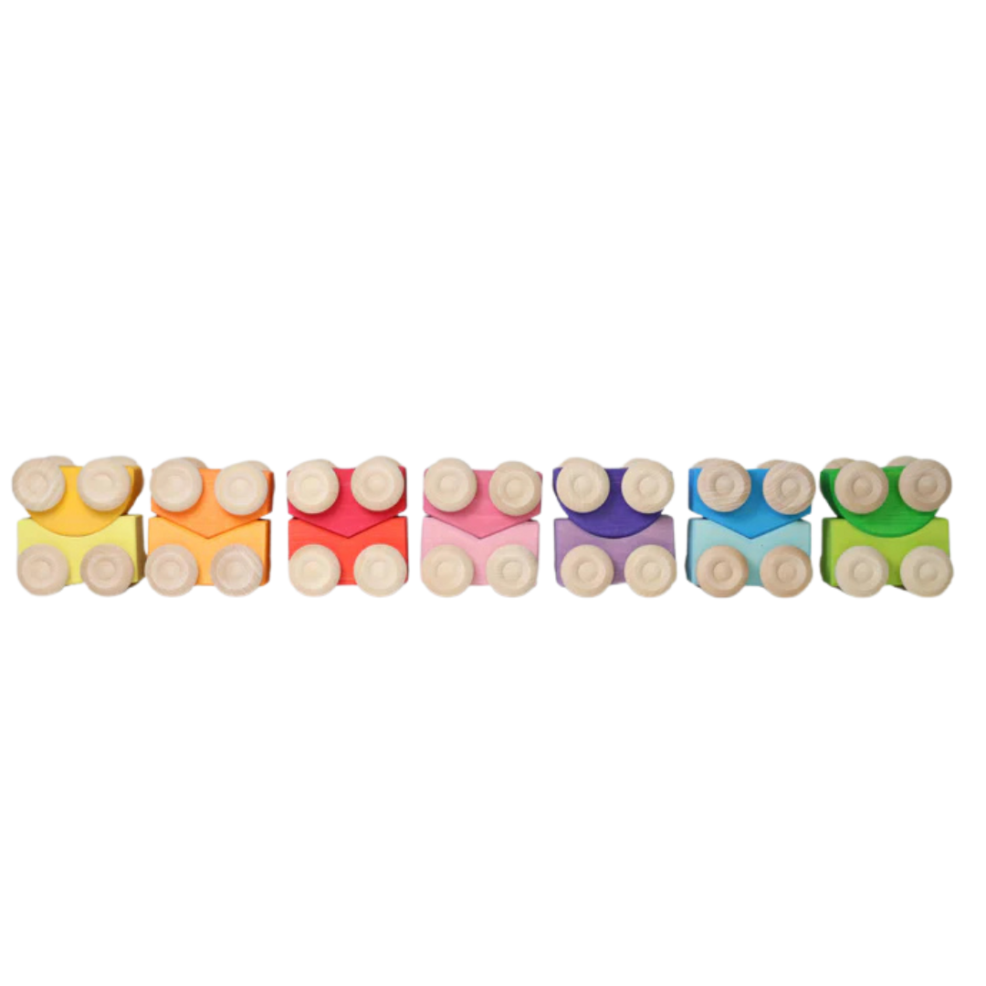 grimm's stapelauto's - paars - 2st
