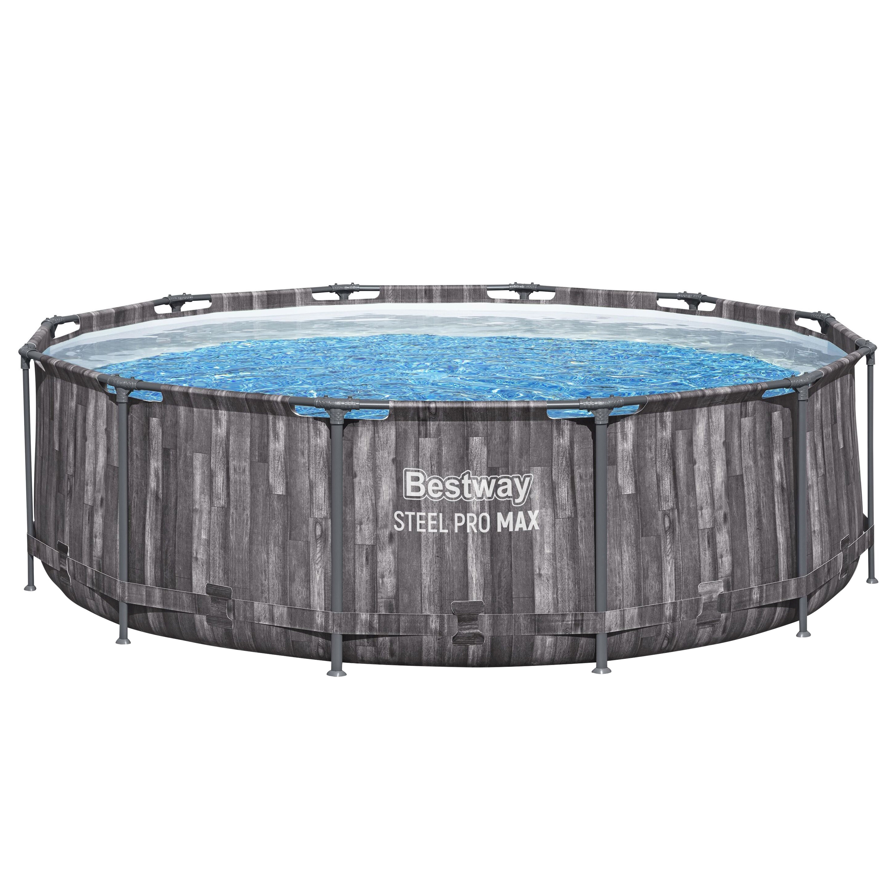 Bestway Pool Set Holz-Optik 366 x 100 cm