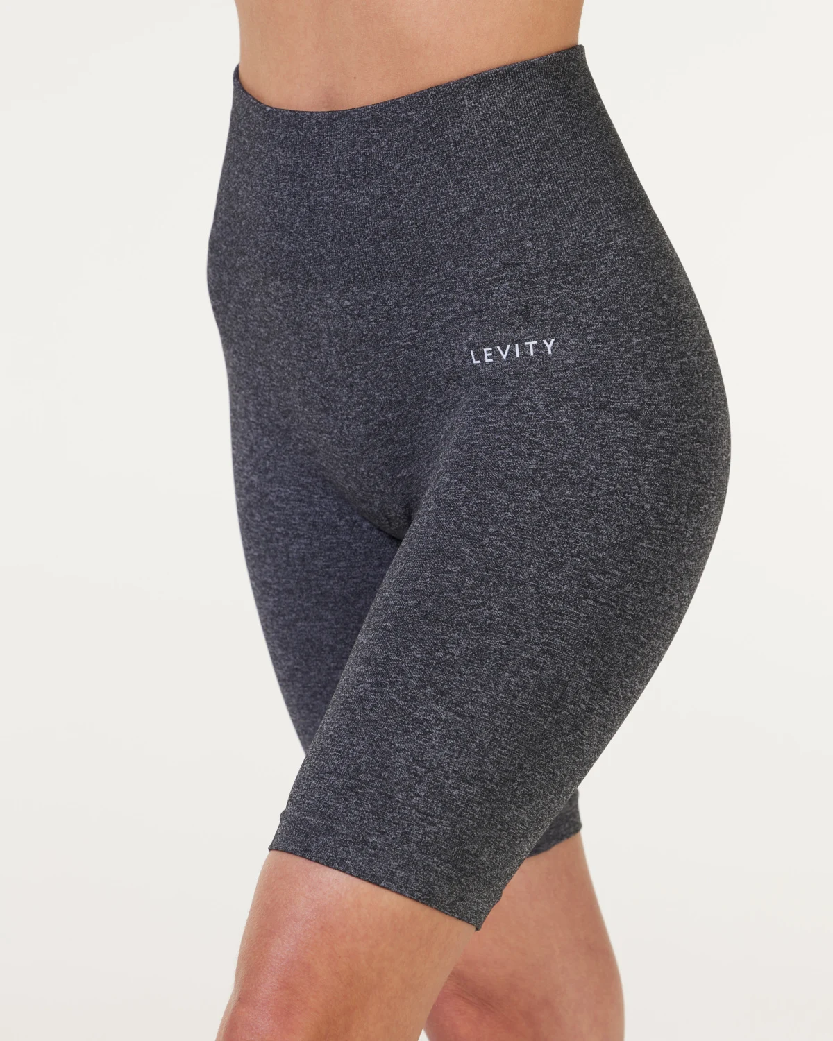 LEVITY Essential Seamless Biker Grey Melange