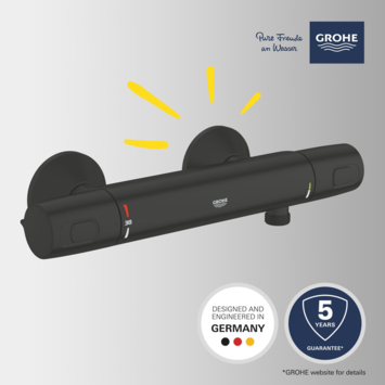 Grohe Thermostatische Douchekraan Precision Trend New 15 cm Mat Zwart