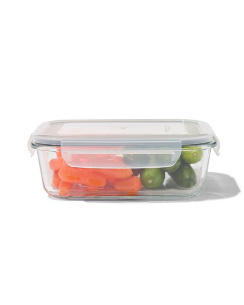 boîte à clip en verre 1L