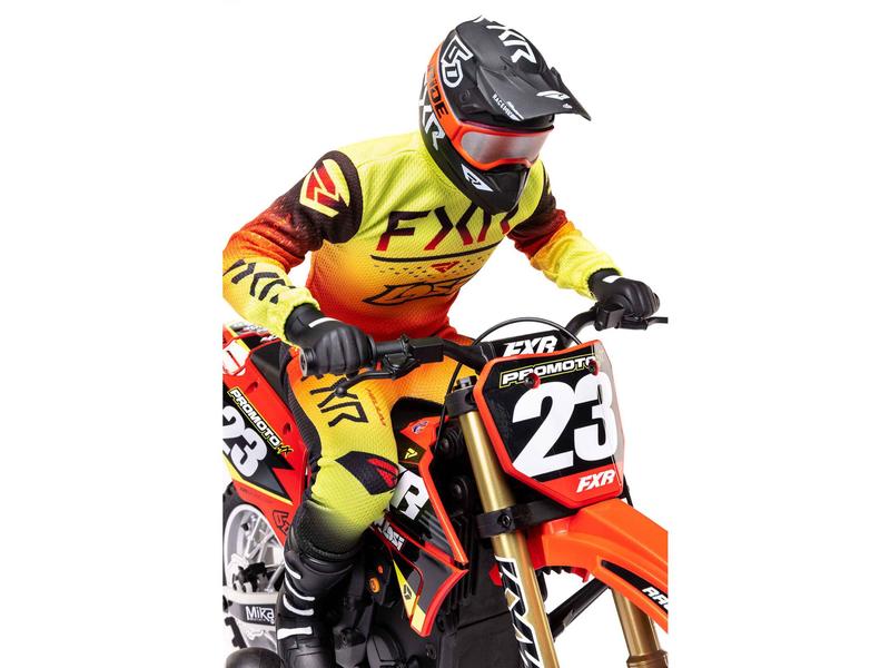 Team Losi Motorrad Promoto MX Rot, ARTR, 1:4 Leistungsstarkes RC Motocross Bike
