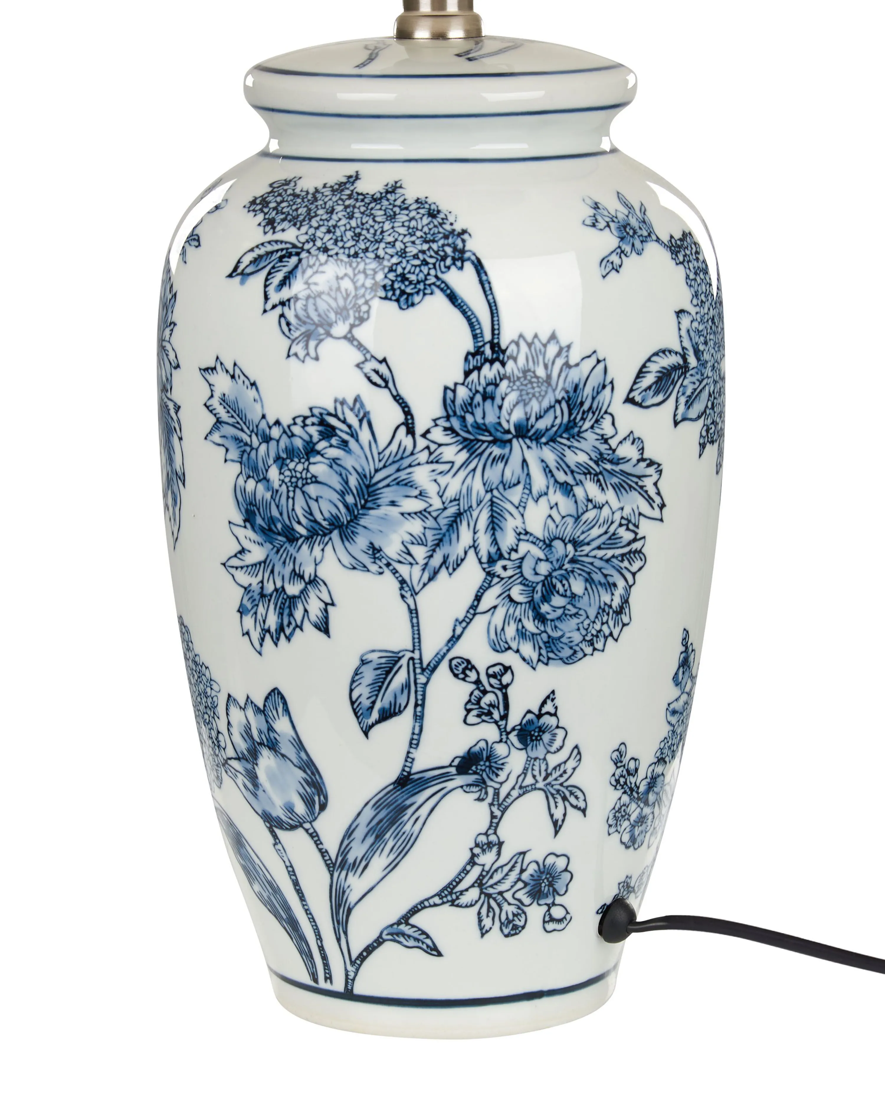 Tafellamp BELUSO Porselein Wit/blauw