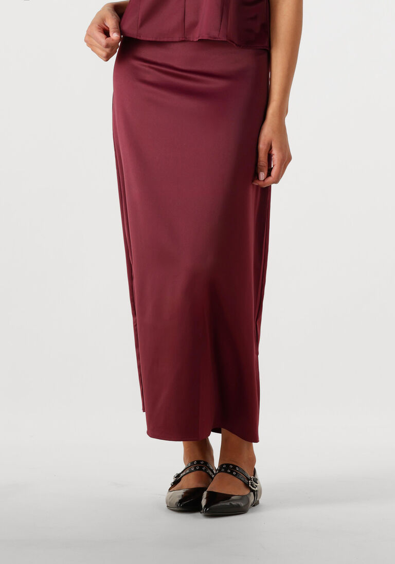 bordeaux co'couture midirok adnacc sateen skirt