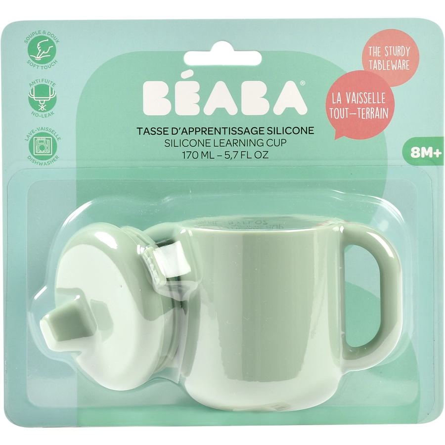 BEABA® Trinklernbecher aus Silikon - salbeigrün, 170ml