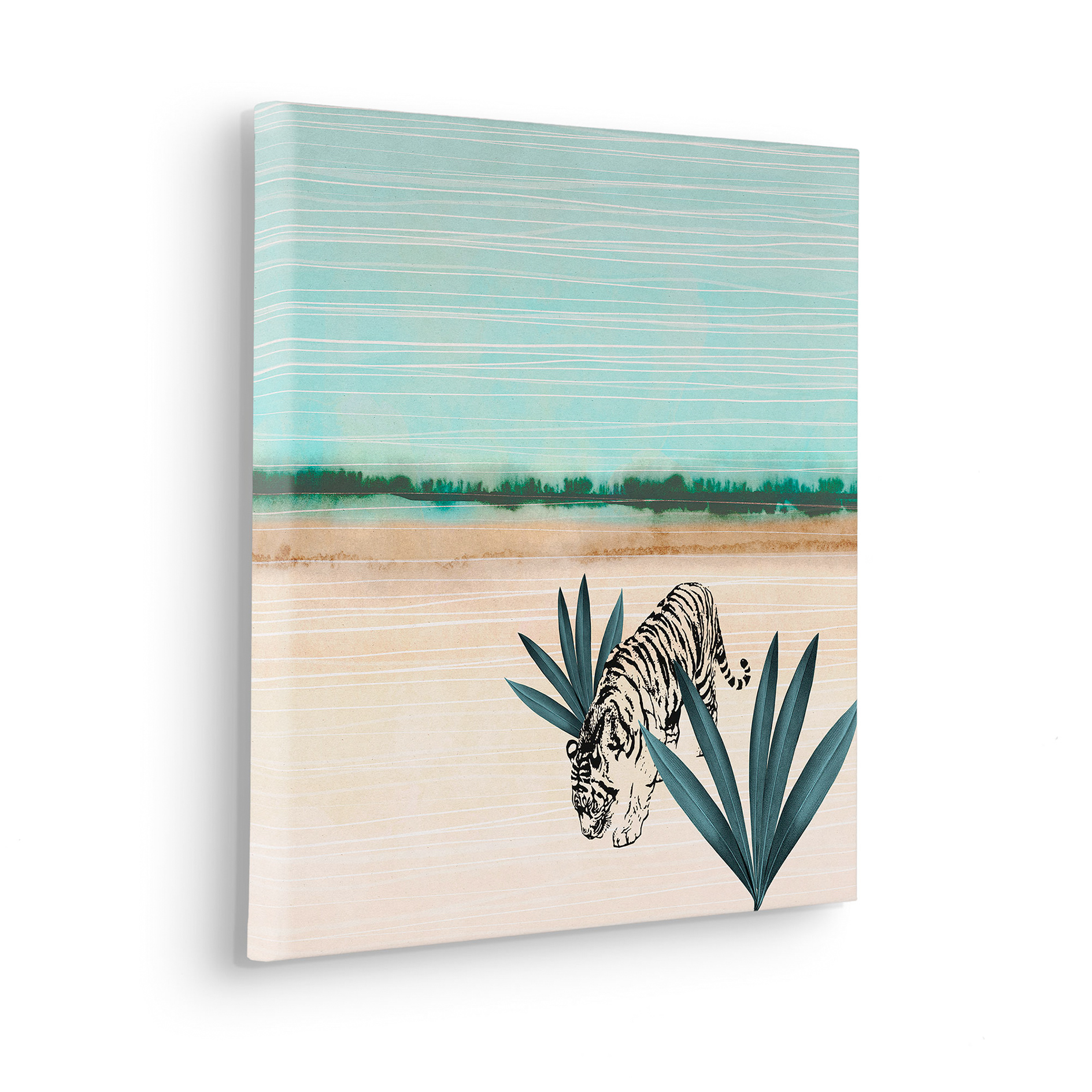 Keilrahmenbild WILD ONE - bunt - 40x40 cm