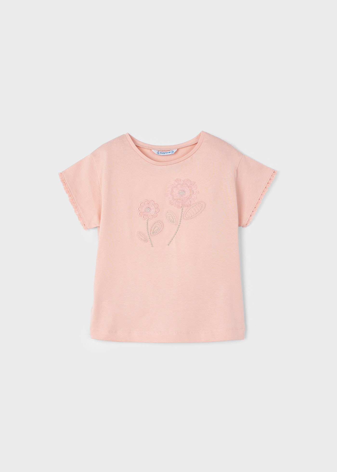 Camiseta bordada Better Cotton para meninas