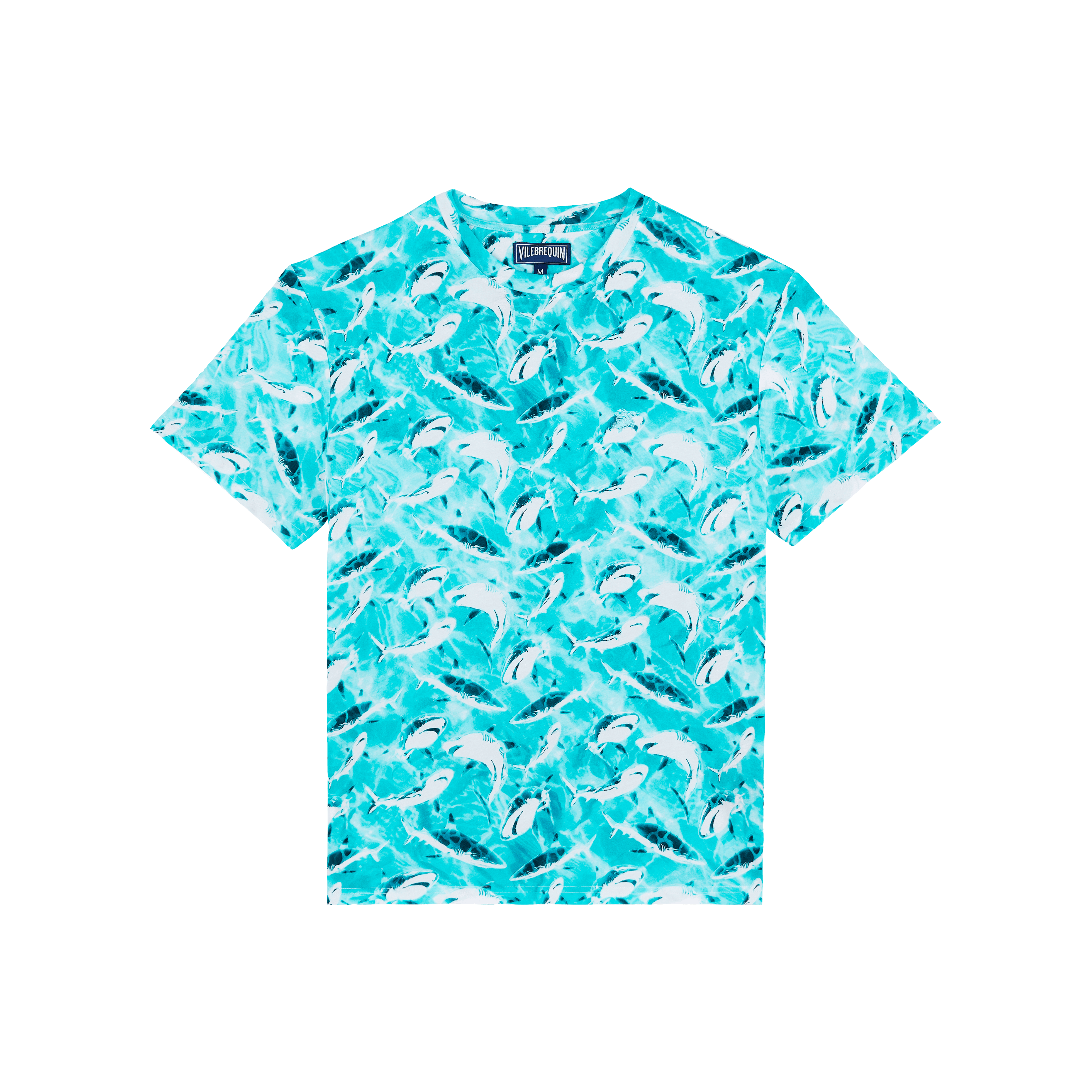 T-shirt Oversize en Coton Organique Homme Requins