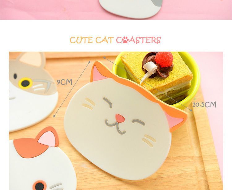 SASHI - Siliconen Kat PVC Onderzetter